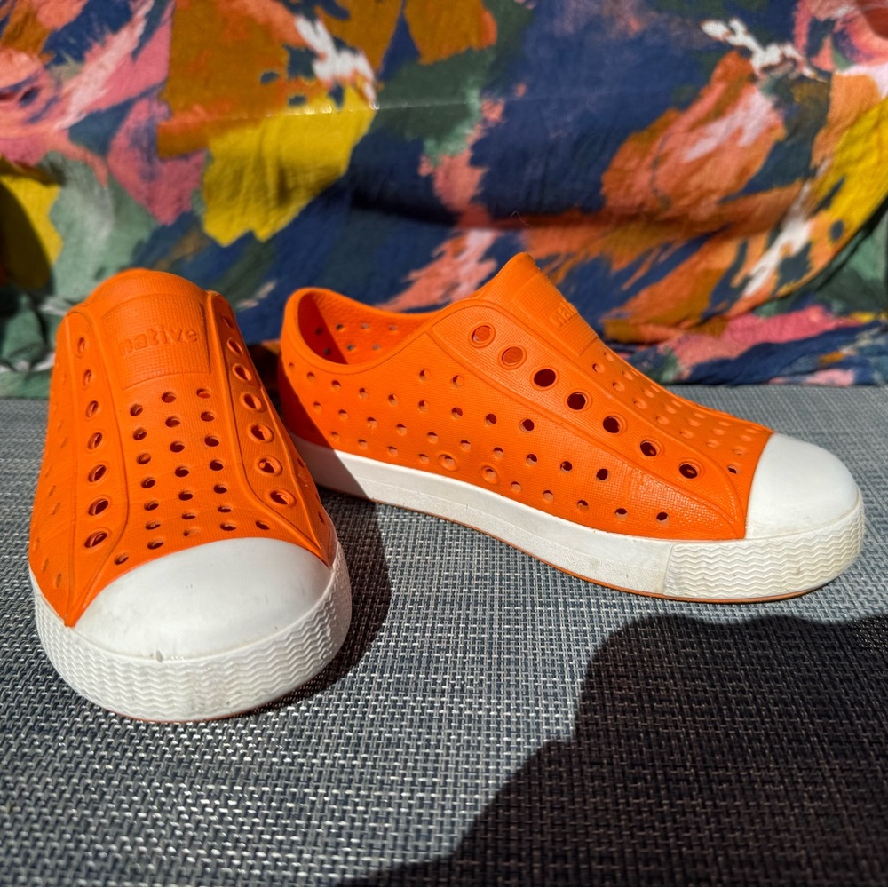 Native Jefferson C11 Vibrant Orange Casual Slip-Ons